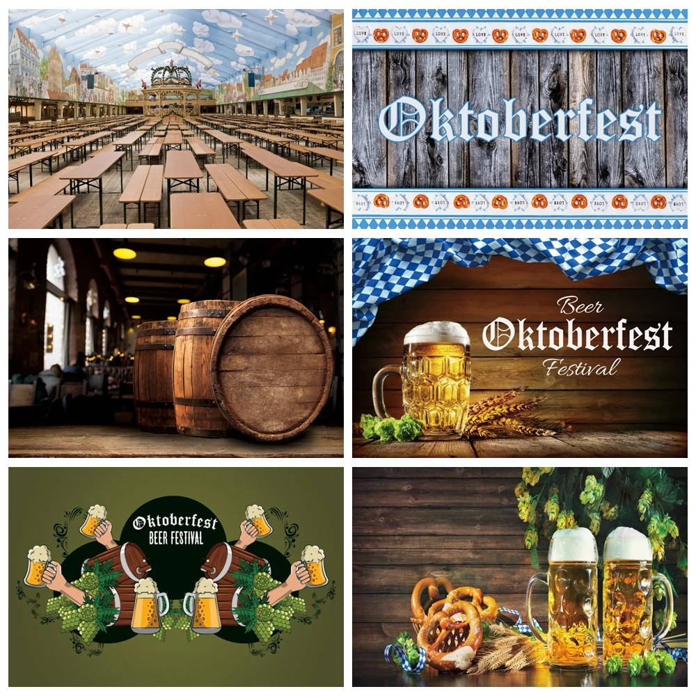 

Yeele Oktoberfest Beer Bread Wheat Wine Jar Cellar Background Photography Backdrop Vinyl Photographic Carnival Photo Studio