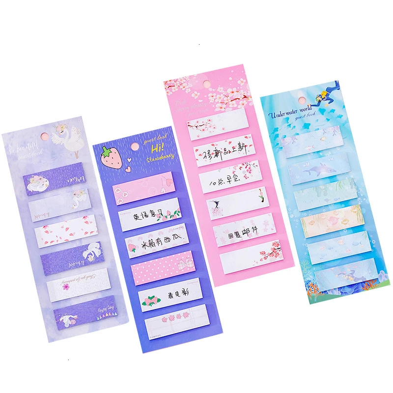 

Creative Cute Colorful Memo Pad Cartoon Sticky Notes Stationary Kawaii Adhesive Decoration Notepad School Office Supplies 02181