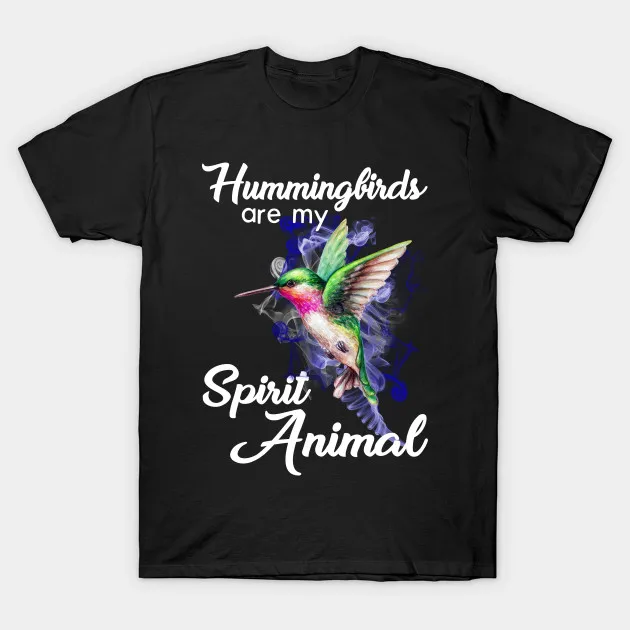 Мужская футболка Hummingbird Spirit Animal Подарочная женская | одежда