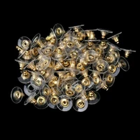 trumpet rubber bullet clutch clear earring safety backs earring keepers about 100pcs