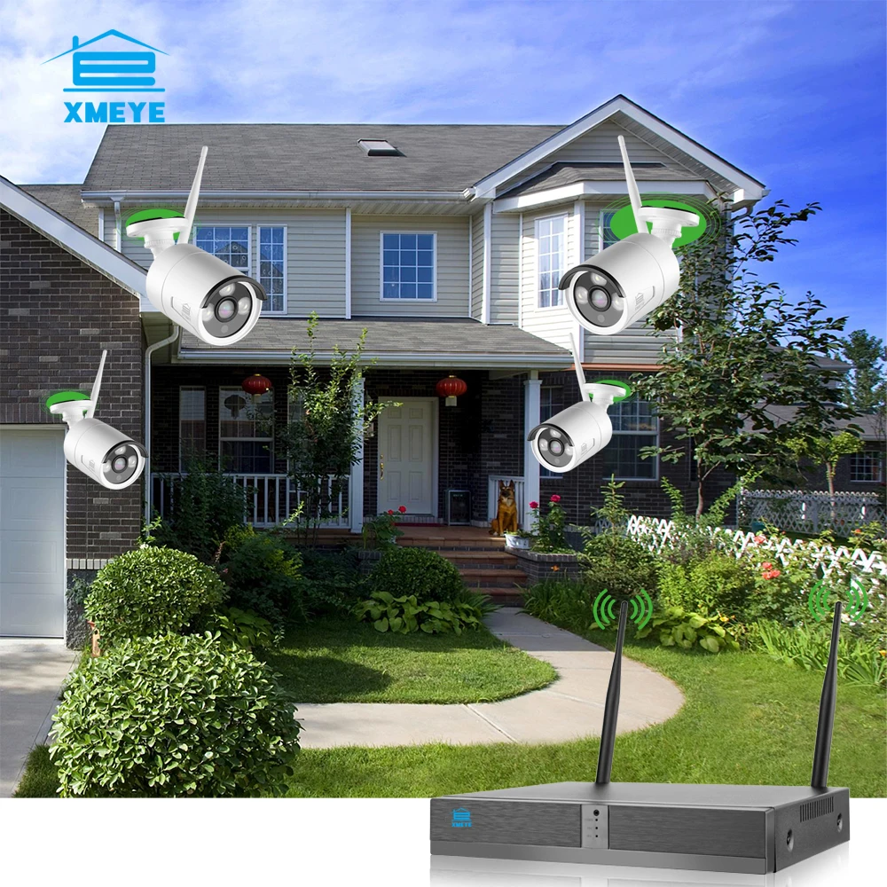 

XMEYE 4ch 8ch 3MP Wireless IP Camera System Audio CCTV Security Video Surveillance Outdoor Waterproof IR Night Vision H265 ICSEE