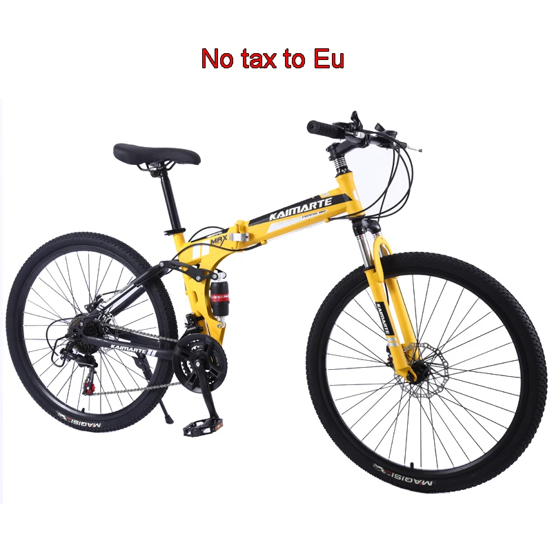 Складной горный велосипед 24/26 дюйма Новый из высокоуглеродистой стали