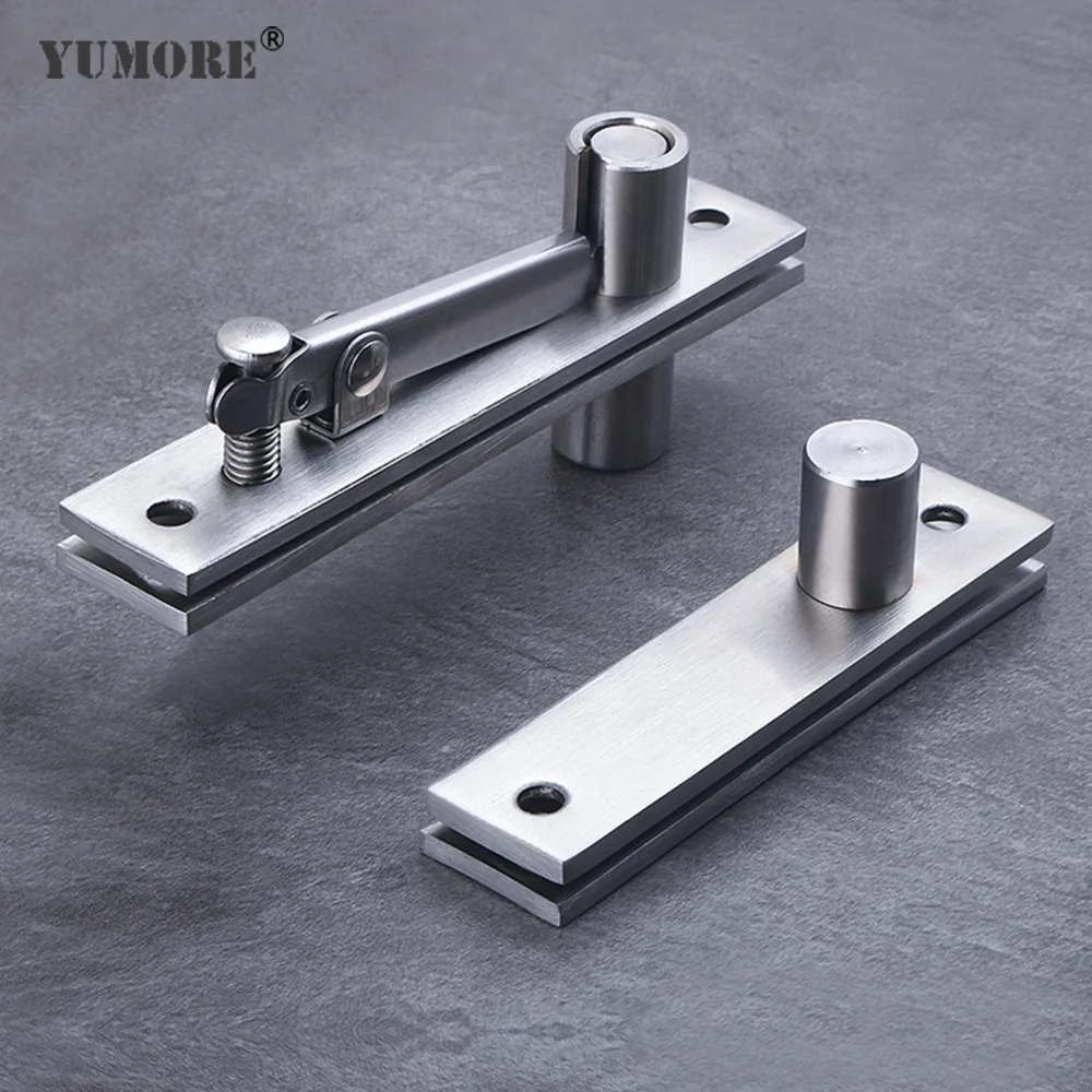 

YUMORE 360 Degree Shaft Rotation Axis Wooden Door Hinge Hidden Adjustable Gap Shaft Up and Down Door Pivot Hinge Hardware