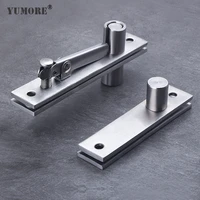 yumore 360 degree shaft rotation axis wooden door hinge hidden adjustable gap shaft up and down door pivot hinge hardware
