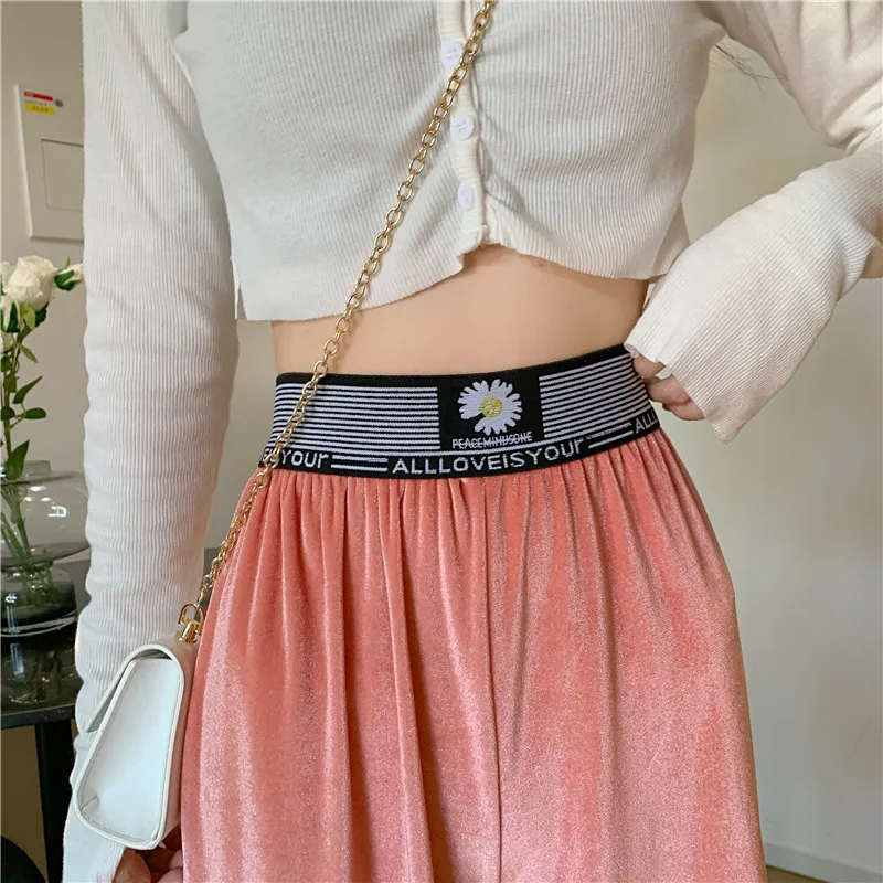 

Plus Size 4XL Autumn Fashion Women Straight Pants Lady Purple Velvet Wide Leg Loose Slacks Female Winter Slim Cropped Trousers