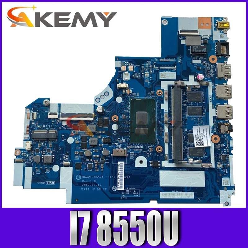 Akemy для Lenovo Ideapad 330-15IKB 330-17IKB ноутбук материнская плата NM-B451 процессор I7 8550U