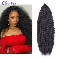 chorliss synthetic crochet hair afro curls yaki kinky soft ombre crochet marly braiding hair extensions african braided hair