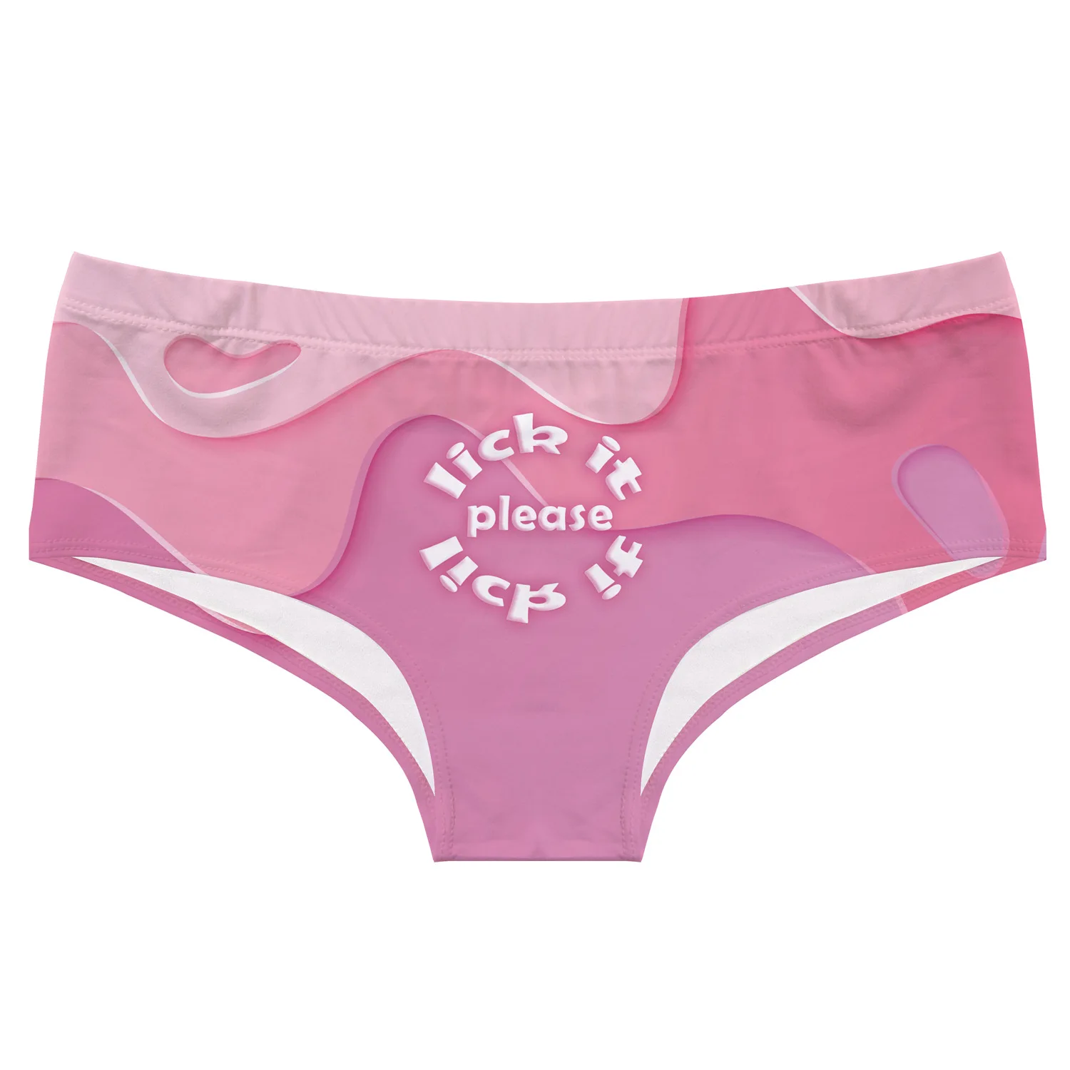 Женские эластичные трусики с низкой талией бесшовные буквенным принтом