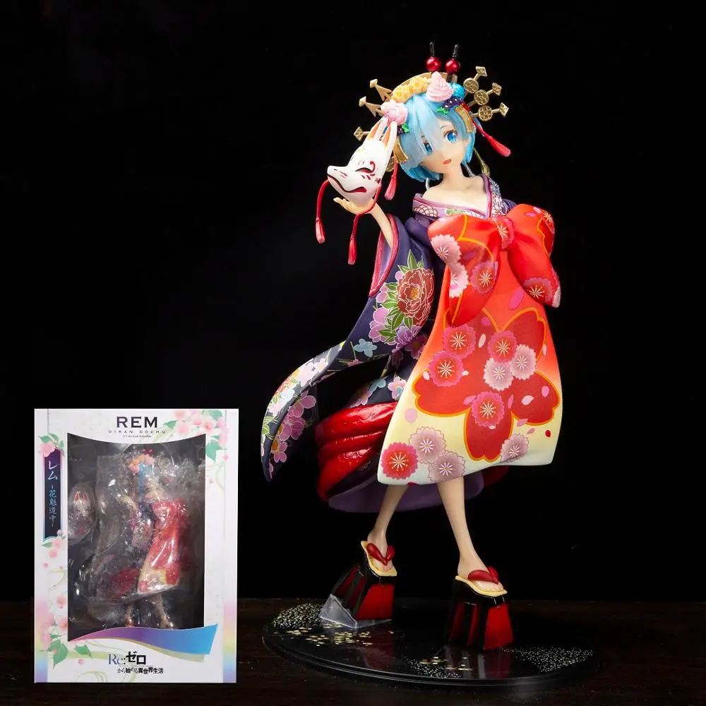 

25cm Japan Anime Re0 Re: Life a Different World from Zero Figure F:NEX REM RAM PVC Action Toy Collectible Model Doll Statue Gift