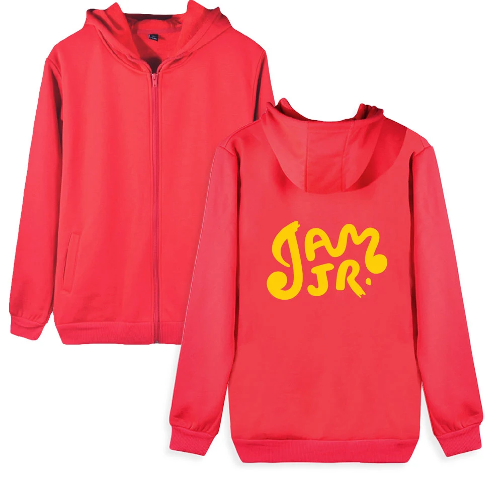 

WAWNI Jam Jr Zipper Hoodies Sweatshirts Casual Polyester Plus Cotton Volleyball Creative Zip Men Womens Zip Hoodie Fashion Zip