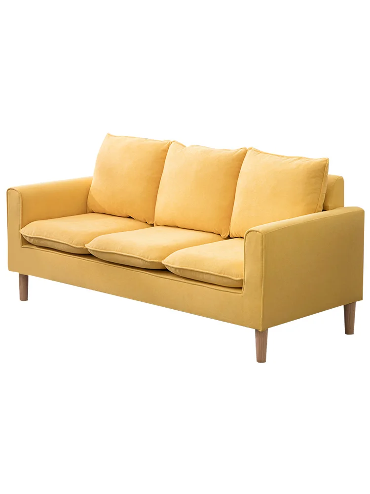 Скандинавский тканевый диван маленькая красная сетчатая софа для маленькой