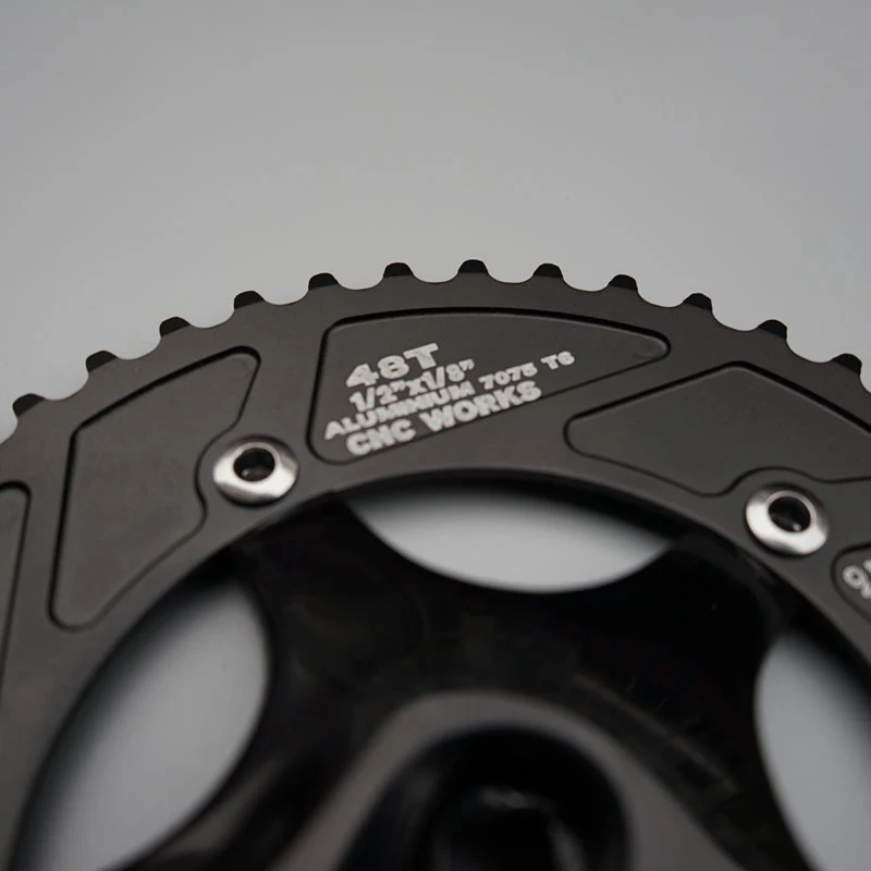 Односкоростной велосипедный шатун Fixie 48T из алюминиевого сплава дорожный