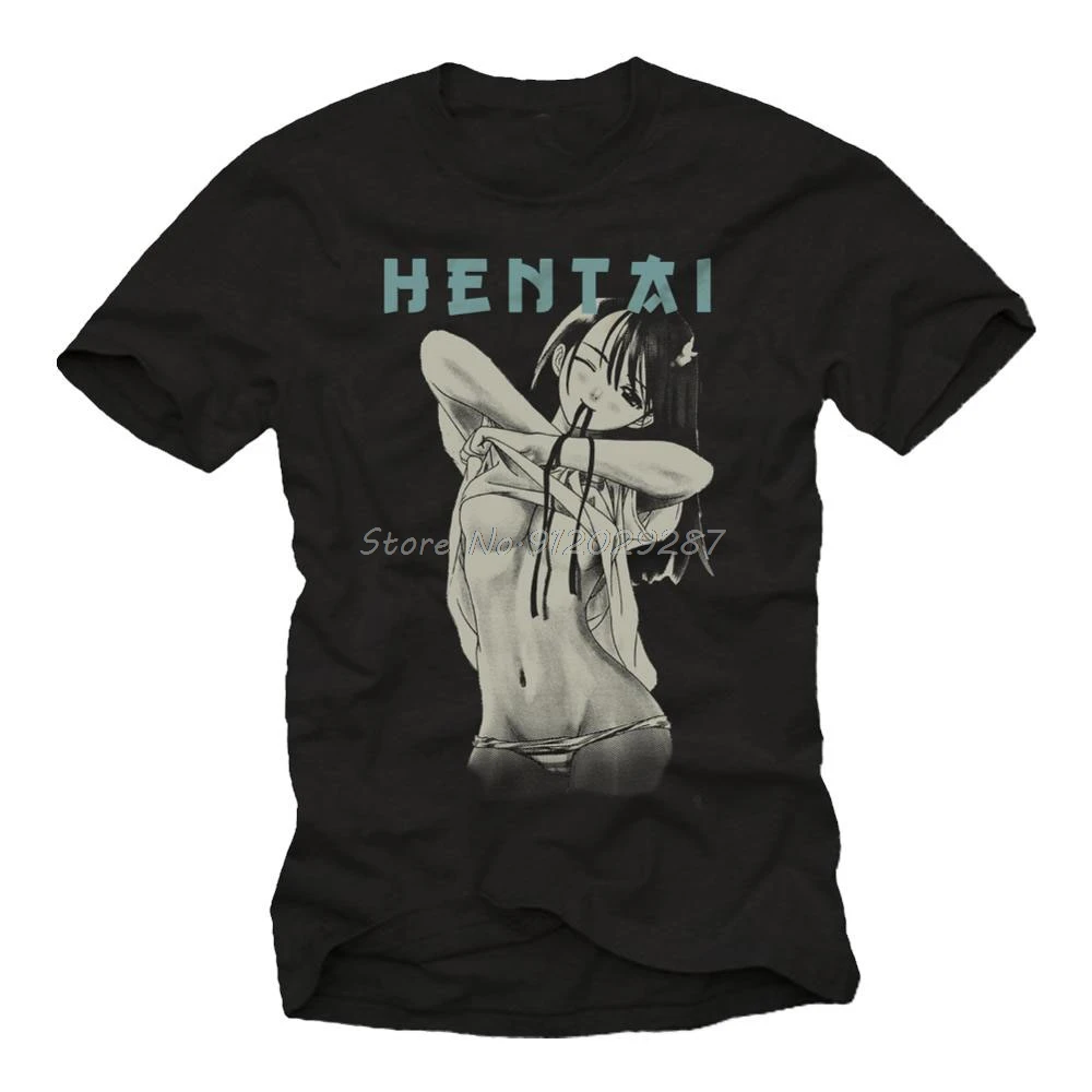 

Manga T-Shirt Mens Anime Comic Hentai Waifu Senpai Nerd Gamer Gift Men- Show Original Title Men Cotton Tops Tees Streetwear