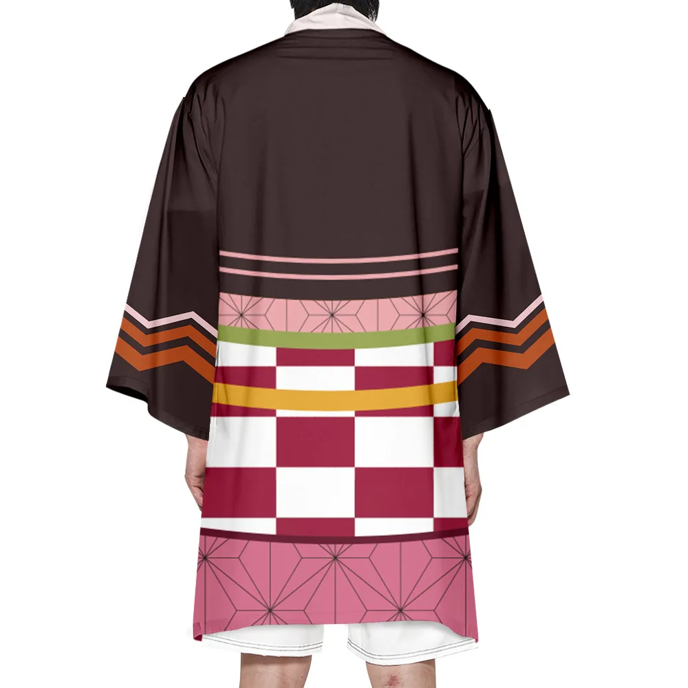 

Japanese anime ghosts kimono Hao weaving unisex cardigan Traditional Japanese clothing Asian clothing