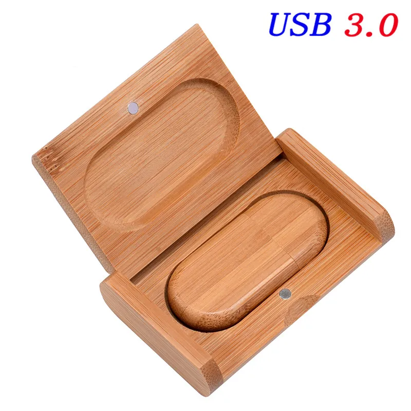 JASTER USB 3,0 логотип на заказ Деревянный+ коробка персональный логотип ручка-накопитель 8 ГБ 16 ГБ 32 ГБ 64 Гб usb флеш-накопитель Флешка карта памяти - Цвет: Carbonized with box