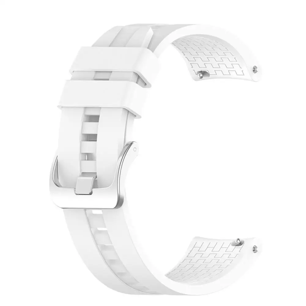 White 22 мм силиконовый ремешок для часов Ремешок для huawei Watch GT Active huawei часы волшебный браслет аксессуары - Цвет ремешка: White