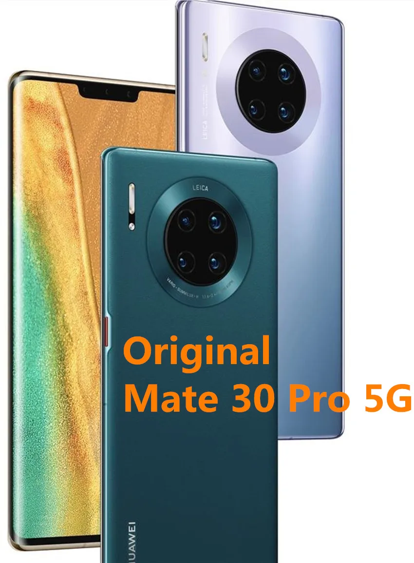 6,5" huawei mate 30 Pro 5G смартфон 8G ram 512G rom Kirin 990 Android 10 датчик жестов Встроенный экран 40W зарядка IP68