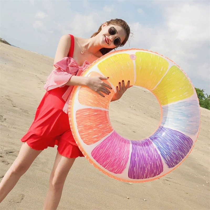 1 шт. пластиковый надувной круг для купания в виде фруктов | Спорт и развлечения