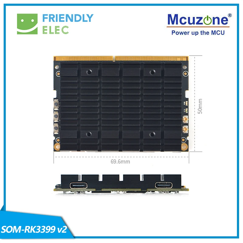 Carte SOM RK3399V2 amicale de noyau mémoire 4 Гб 16 flash HDMI dans le double WiFi fréquence MIPI|Демонстрационные стенды|