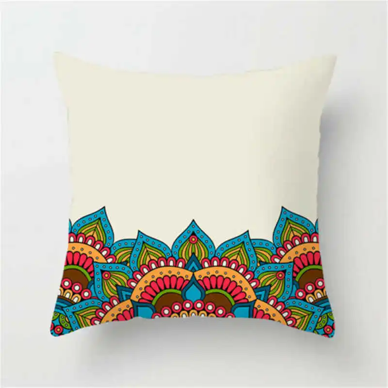 Полиэстер Мандала этнические цветы диван наволочка чехол для дивана домашний