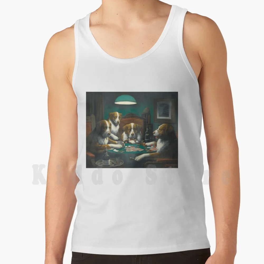 

Poker Game ( 1894 ) By Cassius Marcellus Tank Tops Vest Sleeveless Poker Game 1895 Artwork Cassius Marcellus