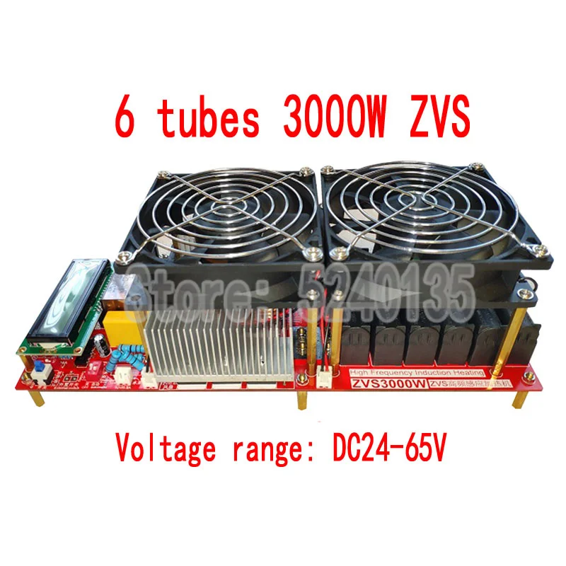 Высокочастотный индукционный нагреватель ZVS 3000 Вт 55 А С Драйвером Flyback с хорошим