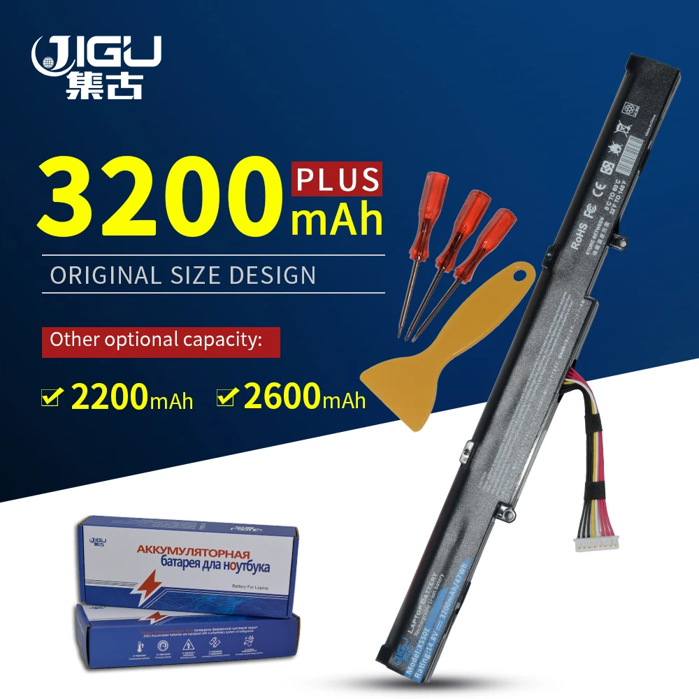 JIGU ноутбука Батарея A41 X550E для ASUS A450 A450V X450 K751L X550DP X751MA A550D X750J X751L F450E K550E R752L