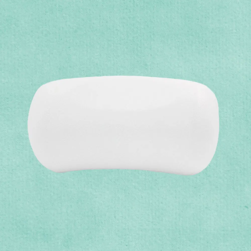 

1pc PU Material Waterproof and Durable Bathtub Pillow for Family and Home Use(White)