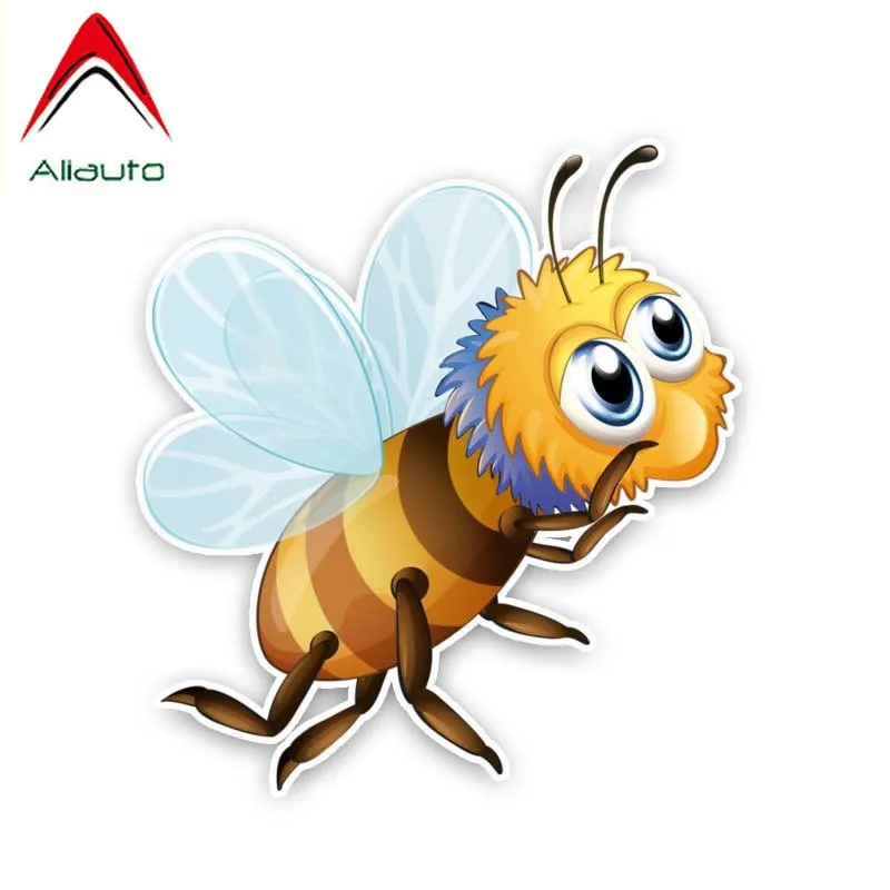Забавная Автомобильная наклейка Aliauto креативная пчела аксессуары из ПВХ для