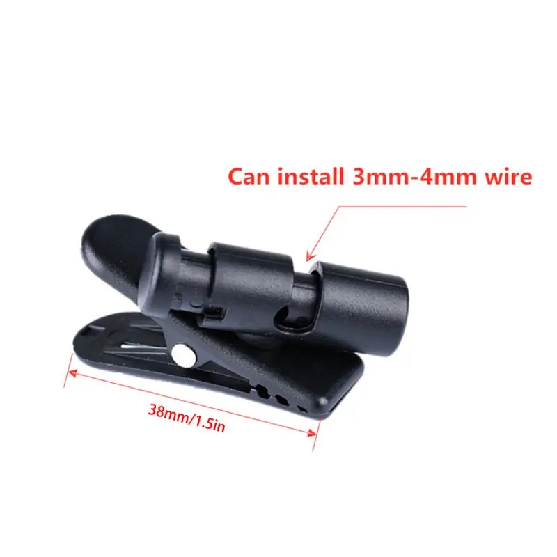 

5 Pcs Cable Cord Clamp Wired Headset Collar Clip Rotating Clamps Headphone Cable Clips Earphone Winder Accessories