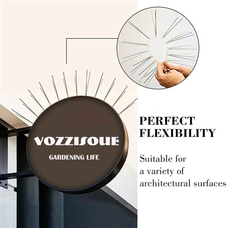 

Hot 25cm Orchard Stainless Steel Bird-proof Needle Outdoor Installation Bird Repeller Pigeon Spikes Anti Bird