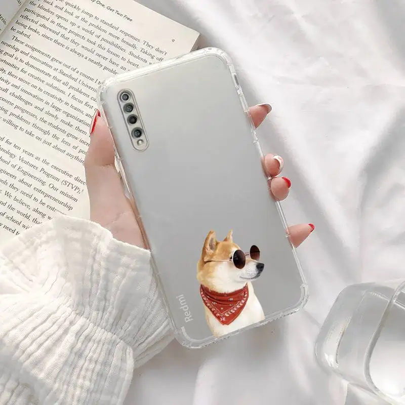 

cute Corgi Phone Case Transparent For Xiaomi Redmi K30 10T 10X 9 9A 8 8A 7 7A 6 K40 T S PRO 5G