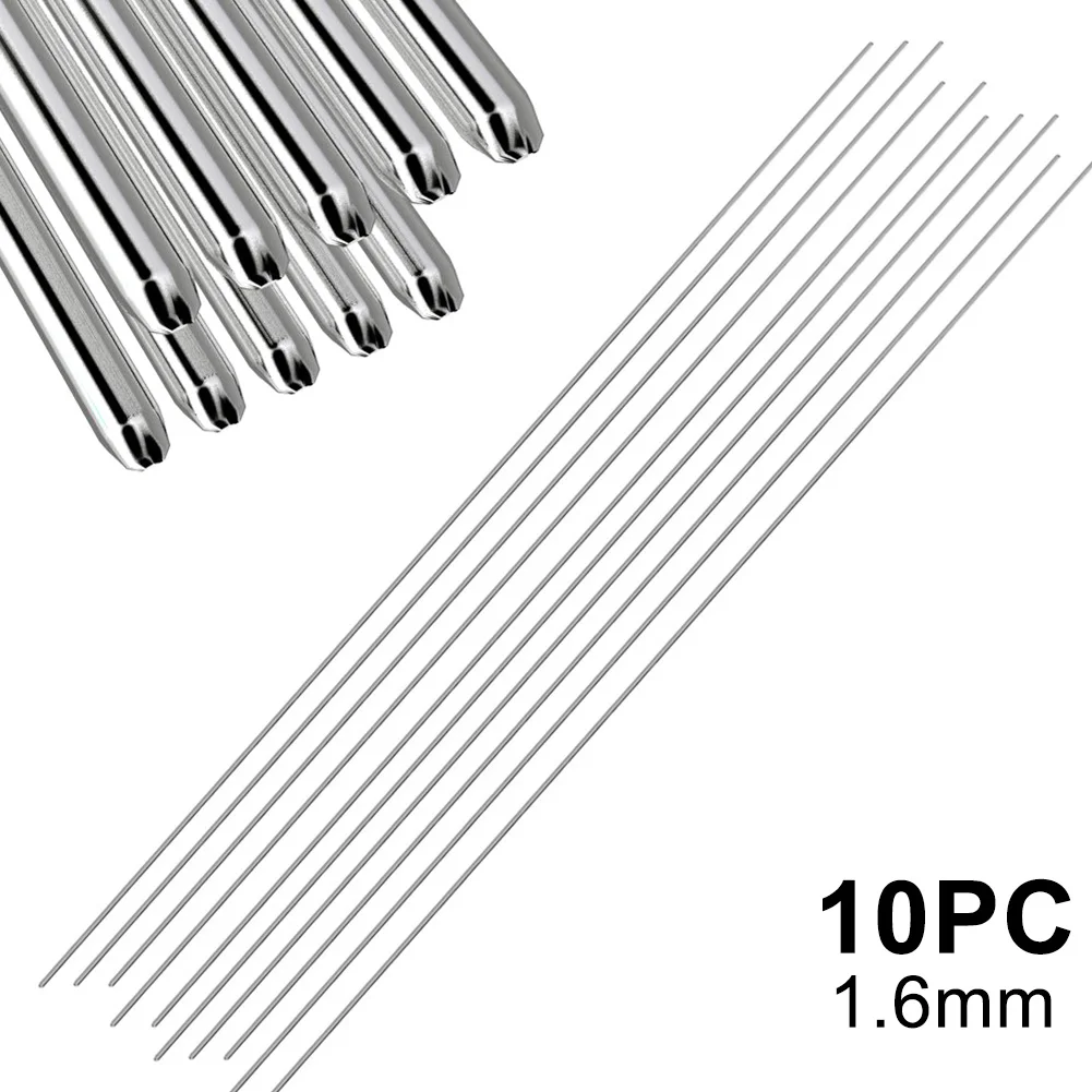 10PC1.6mm Новые легкие алюминиевые сварочные стержни низкой температуры 5 10 20 50 шт 1,6 мм 2 мм не нужен порошковый припой - Цвет: 10PC1.6mm