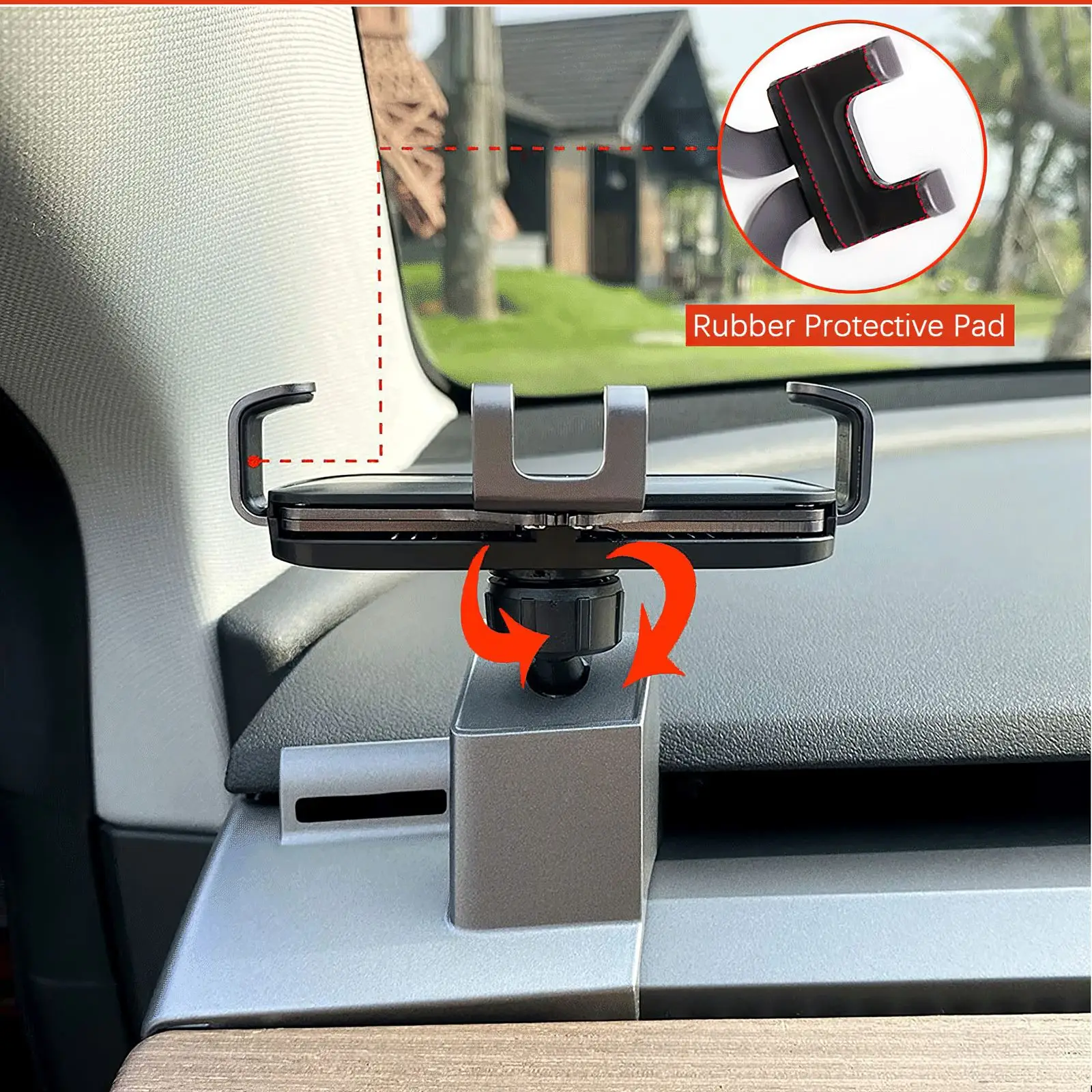 

360 Degree Rotation Mobile Phone Supporter For Tesla Model 3 Y Vehicle-Mounted Mobile Phone Supporter Phone Holder Mount