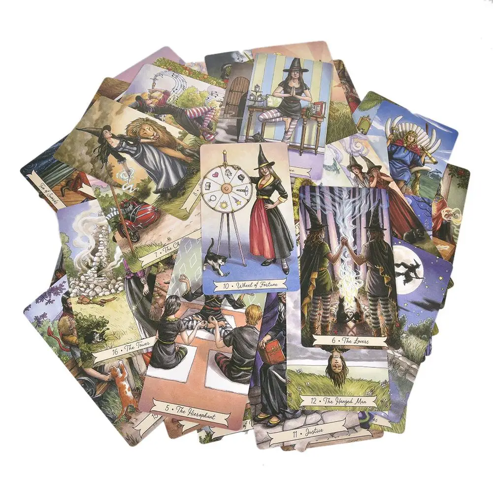 78 шт./компл. Повседневная карта ведьмы Таро английская настольная игра игральные