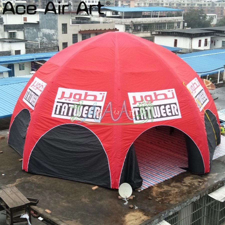 10 м Диаметр 8 ног полного покрытия надувные палатки арки воздушные шары с