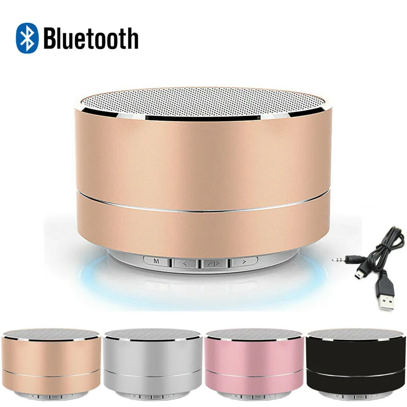 Портативный динамик беспроводной Bluetooth светодиодный мини супер бас стерео