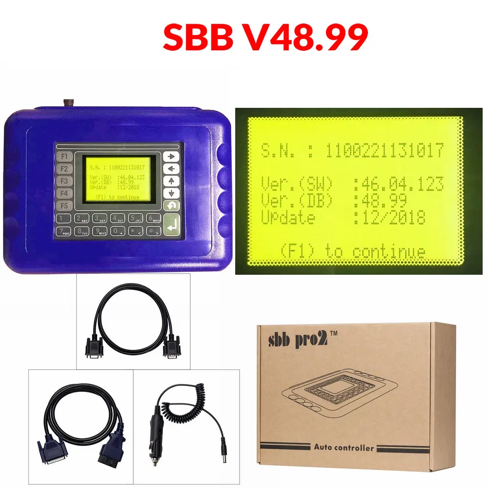 SBB PRO2 V48.88 V48.99 ключевой программатор цена мульти Langauge sbb ключевой программатор V46.02 без ограничения маркера