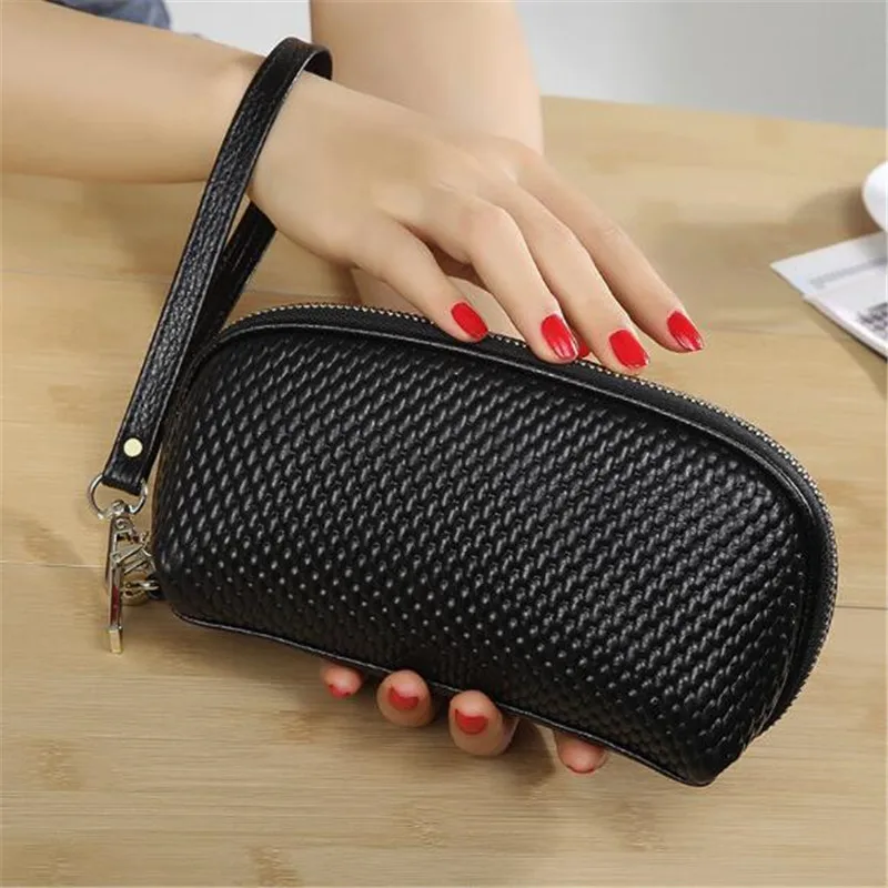 

Women Genuine Leather Cosmetic Bag For Women 2021 Actor makeup Clutch cell phone Bag leather Professional organizer Bags