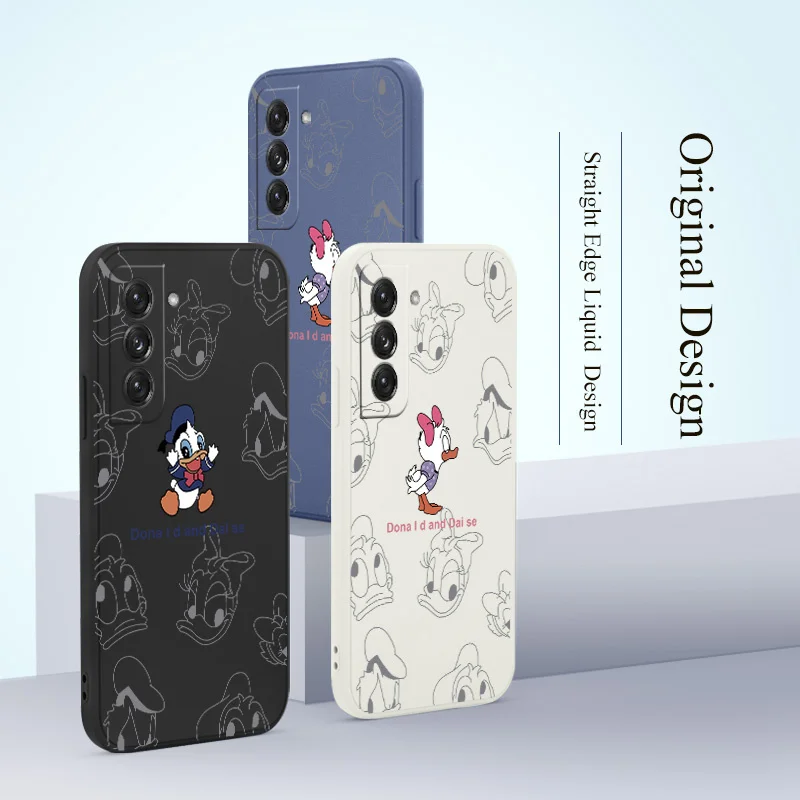 

Stick Figure Duck Case For Samsung Galaxy S21 S22 S20 FE S10 S9 Ultra Plus S10e Note 20 ultra 10 9 Plus Soft Liquid Phone Cover