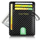 Мужской и женский маленький Дорожный Кожаный чехол TRASSORY, тонкий легкий кошелек с Rfid-защитой и отделением для карт для визиток и бизнеса