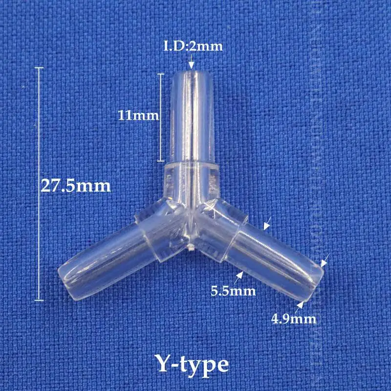 Прозрачные Акриловые разъемы для кислородной трубки 200 ~ 5 шт. мм аквариума