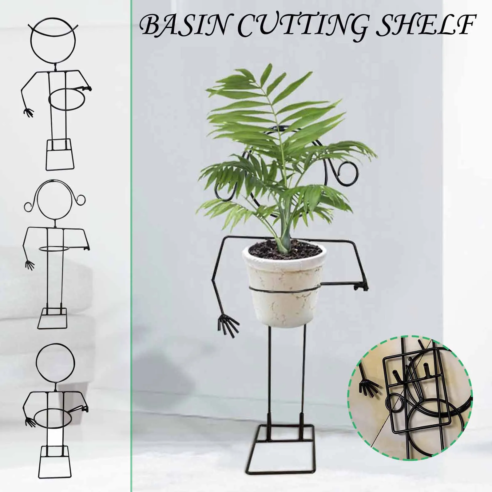 Металлические полки для растений напольная съемная подставка сделай сам в форме