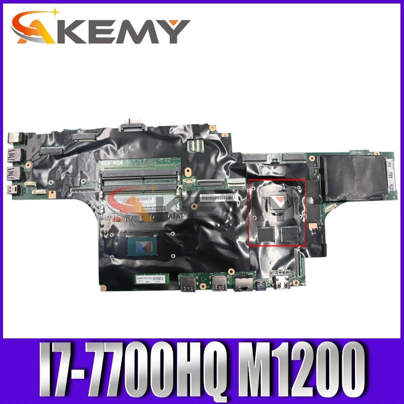 

Akemy для Lenovo ThinkPad P51 Материнская плата ноутбука процессор i7-7700HQ GPU M1200 протестированная 100% работа FRU 01AV369 01AV360 01AV359