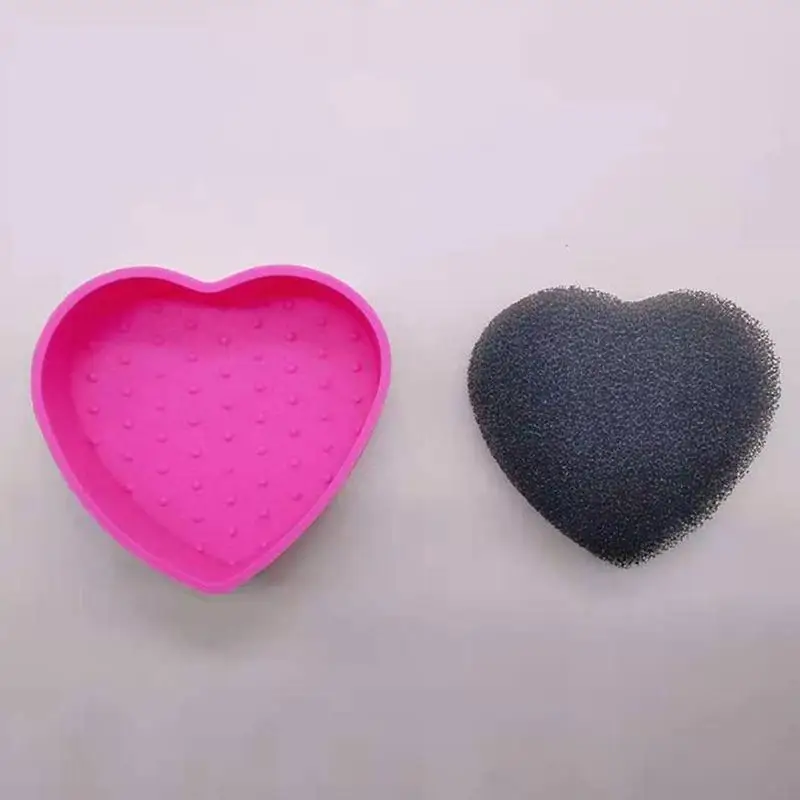 

SSilicone Makeup Brush Cleaner Sponge Color Remover Cleaning Brush Quick Make Sponge For Eyeshadow Tool Off Up Remove Color V0D8