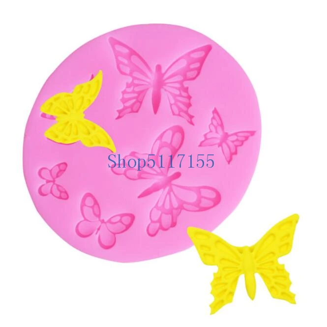 

500pcs Butterfly Shaped Fondant Cake Mold Silicone Mold lace pattern Mould Bakeware Baking Cooking Tools Sugar Cookie Decor