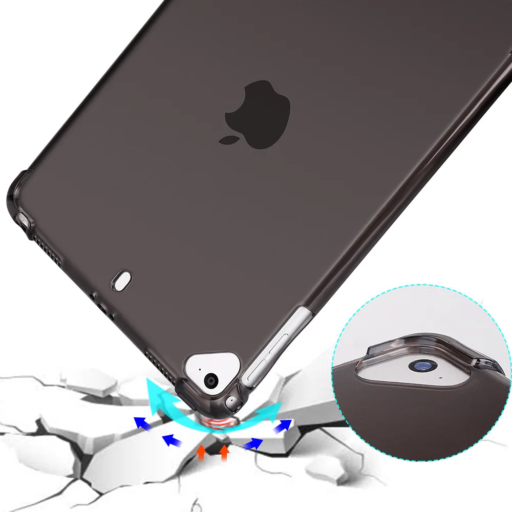 Чехол Essidi из мягкого ТПУ с полным покрытием для ipad Air 1 2 прозрачный защитный чехол