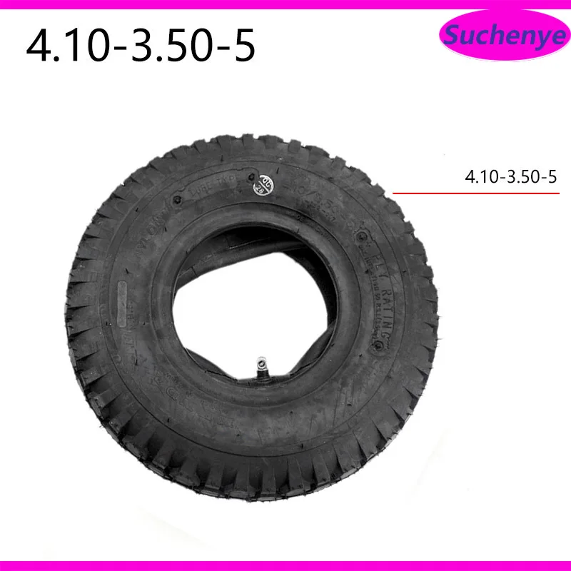 

4.10-4 Pneumatic Tires outer tire 4.10/3.50-4 Inner Tube for ATV Quad Go Kart 47cc 49cc Chunky Fit All Models 4" 4 Inch Tyre