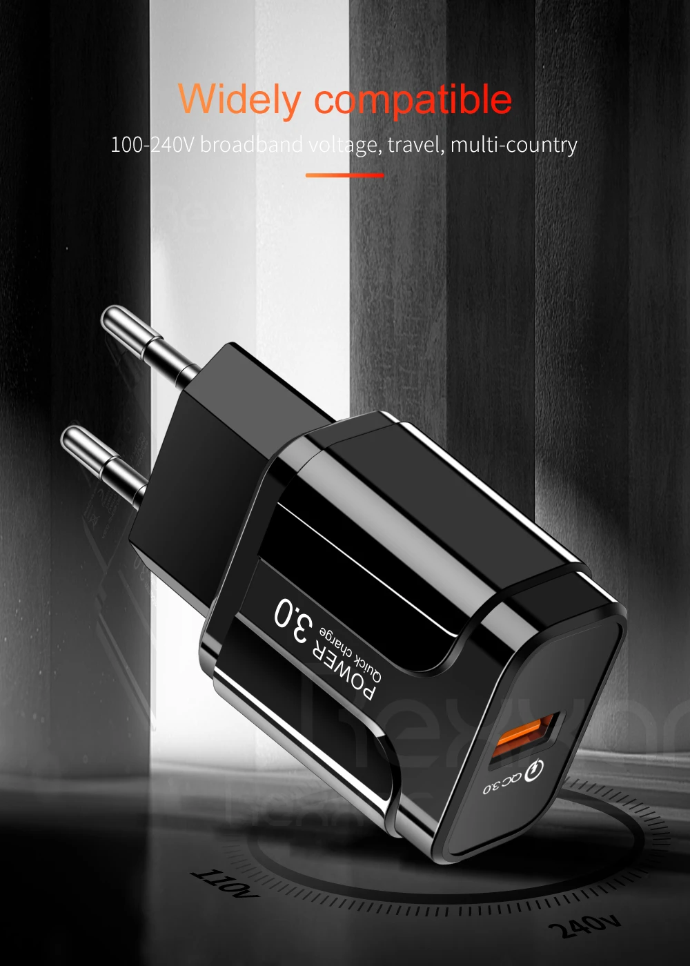 18 Вт Быстрая зарядка 3,0 USB зарядное устройство Быстрая Портативная зарядка мобильного телефона зарядное устройство для iPhone samsung Xiaomi huawei настенный адаптер QC3.0