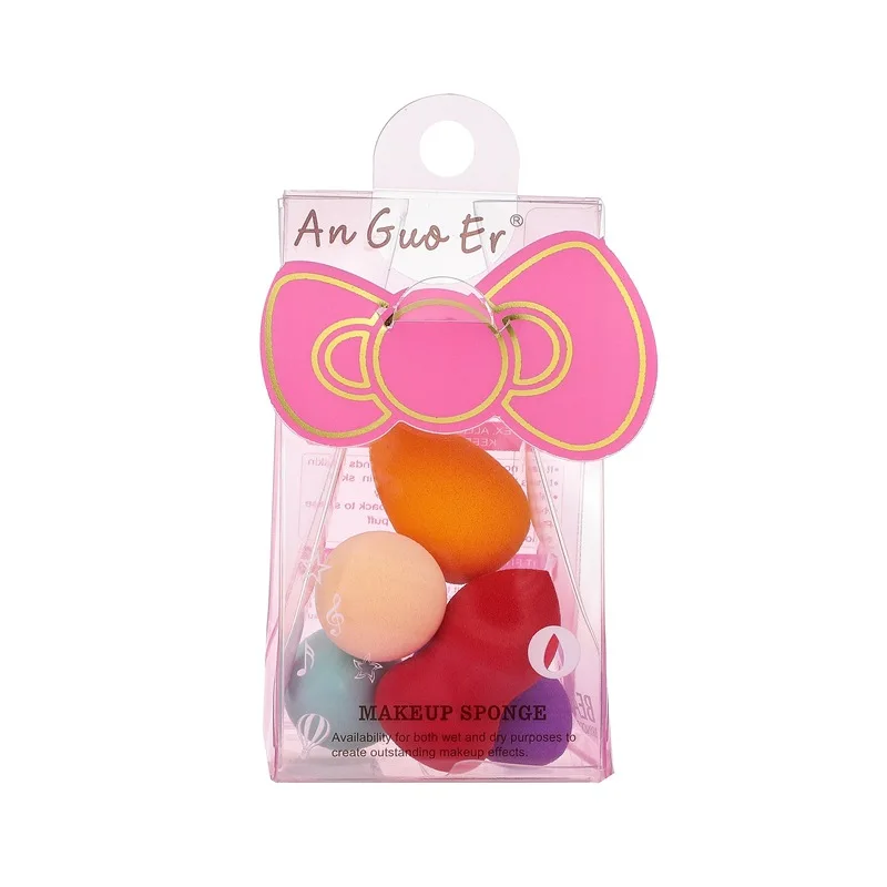 

Mini 5pcs makeup egg non-hydrophilic latex prefessional foundation sponge without powder cosmetics puff tool